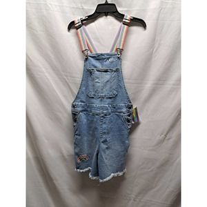 TakePride OVERALLS Shortalls Queen Rainbow Embroidered Rainbow Straps UNISEX  XS